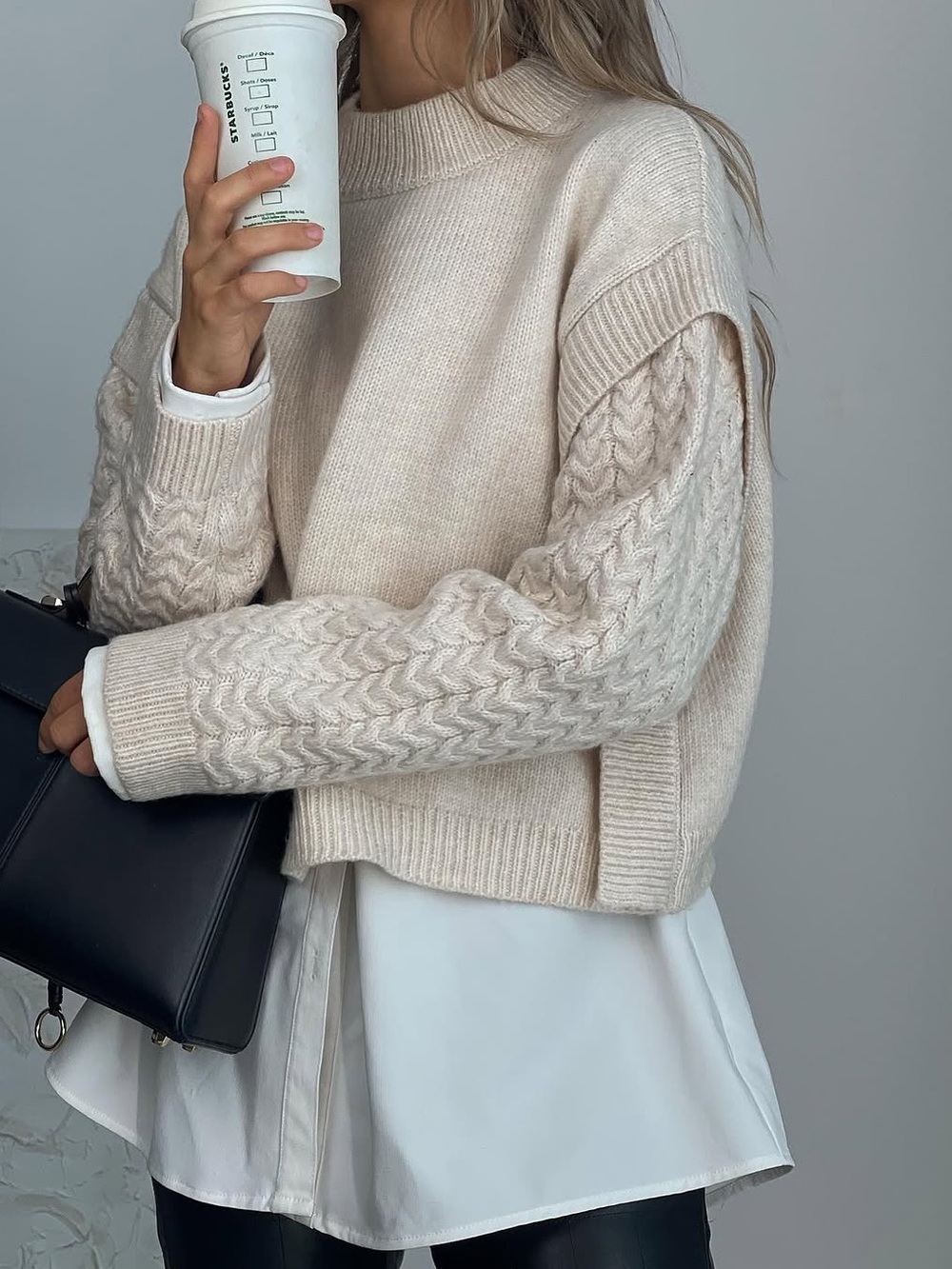 4th & Reckless Colton Sleeve Detail Knitted Jumper
